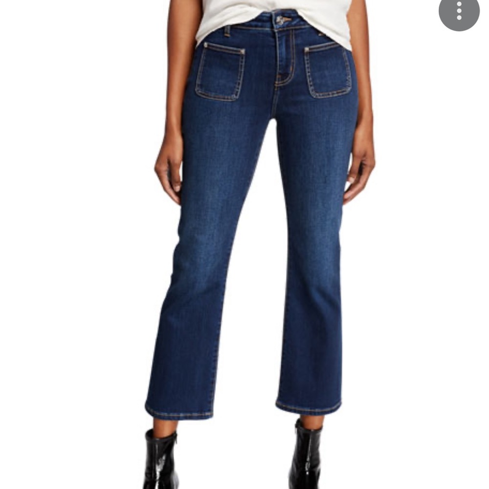 Current Elliott The Cropped Boot Patch Pocket Jea… - image 1